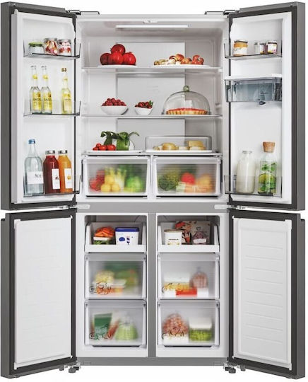 Candy Ψυγείο Ντουλάπα 463lt Total NoFrost Υ181.5xΠ83.3xΒ65εκ. Inox CFQQ5T817EWPS