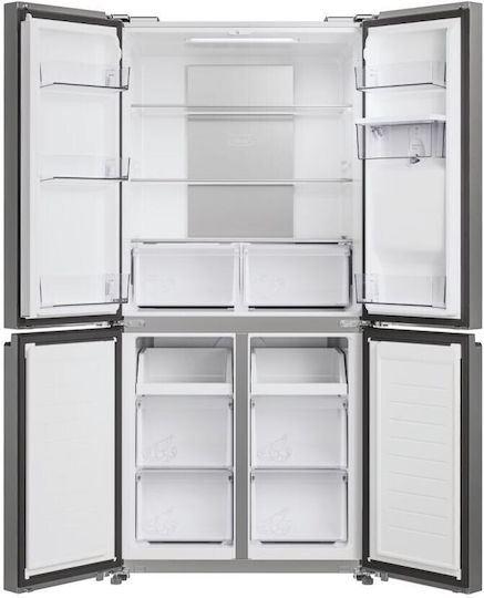 Candy Ψυγείο Ντουλάπα 463lt Total NoFrost Υ181.5xΠ83.3xΒ65εκ. Inox CFQQ5T817EWPS