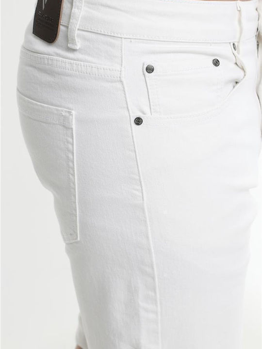 Men's Shorts Jeans White