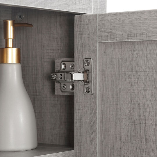 Kleankin Bathroom Cabinet L48xW20xH50cm Gray
