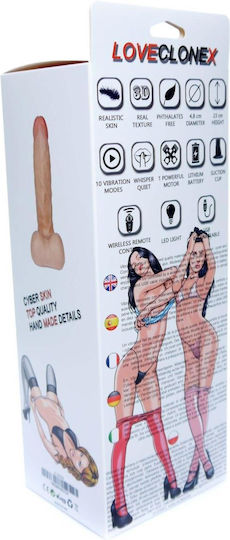 Boss Of Toys Ρεαλιστικός Δονητής με Απομακρυσμένο Έλεγχο 23cm Flesh