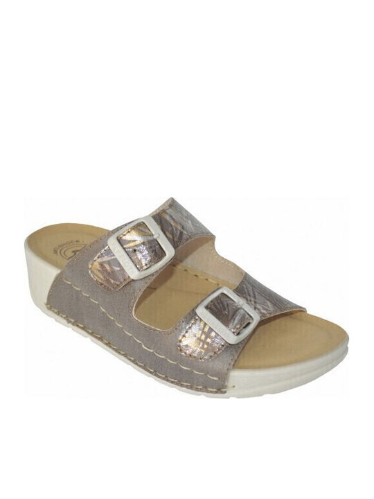 Anatomic Women's Platform Wedge Sandals Brown