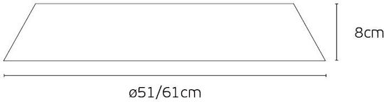 VK Lighting Πλαφονιέρα 51εκ. LED VK Lighting Πλαφονιέρα 51εκ. LED