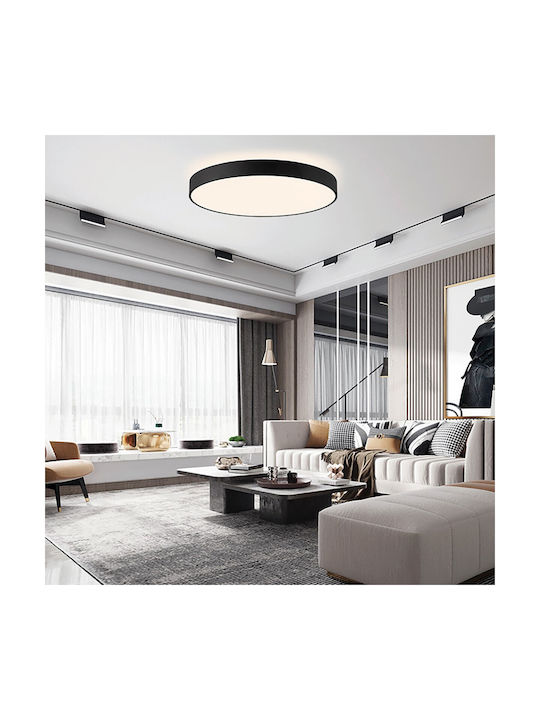 VK Lighting Ceiling Mount Light 40cm Black with Integrated LED
