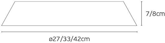 VK Lighting Πλαφονιέρα 42εκ. LED VK Lighting Πλαφονιέρα 42εκ. LED