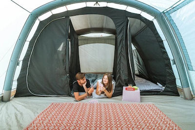 Vango Campingzelt Tunnel Grün mit Doppeltuch 4 Jahreszeiten für 6 Personen 705x380x210cm
