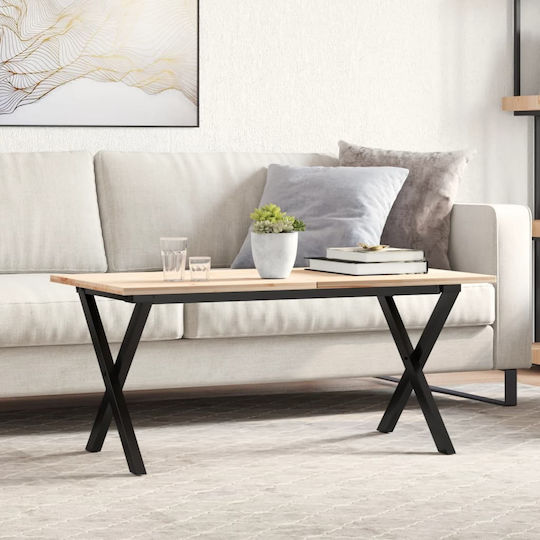 vidaXL Table Stand made of Cast Iron in Black Color 80x40x43cm