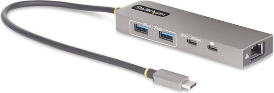 StarTech USB 3.2 Hub 10 Porturi cu conexiune USB-C / Ethernet Gri