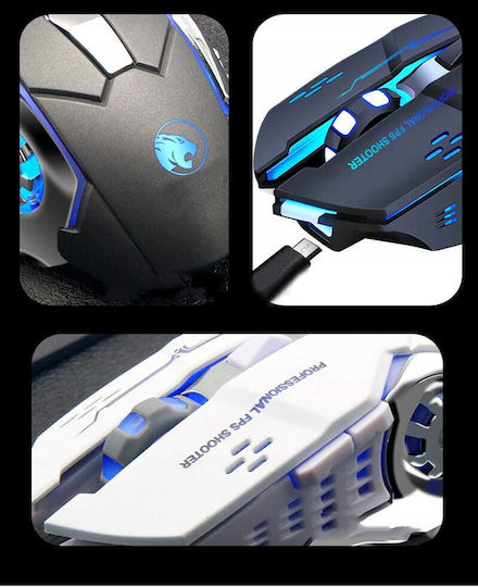 Zenwire G8 Ασύρματο RGB Gaming Ποντίκι Πολύχρωμο