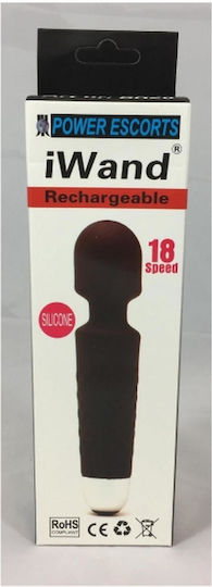 Power Escorts Vibrator Massage 20cm Schwarz