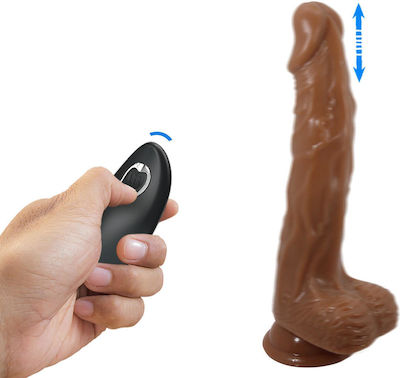 Boss Of Toys Realistic Vibrator with Remote Control Brown