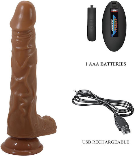 Boss Of Toys Realistisch Vibrator mit Fernbedienung Braun
