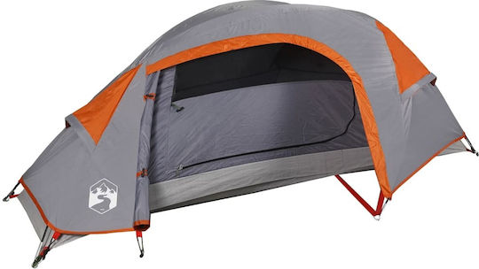 vidaXL Σκηνή Camping Γκρι για 1 Άτομο 230x140x88εκ.