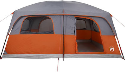 vidaXL Camping Tent Gray for 10 People 426x304x233cm