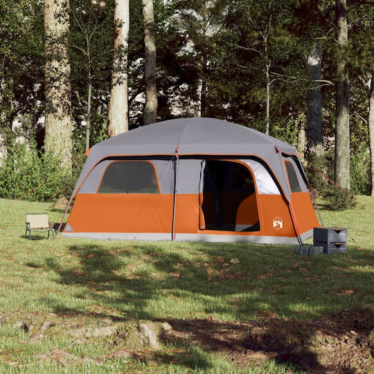 vidaXL Σκηνή Camping Πορτοκαλί για 10 Άτομα 426x304x233εκ.