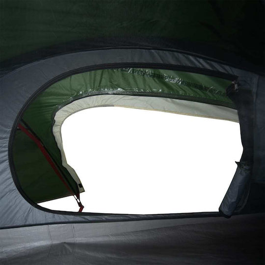 vidaXL Camping Tent Green with Double Cloth for 1 Person Waterproof 230x140x83cm