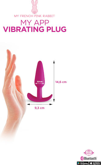 Clara Morgane Pro Anal Plug with Wireless Functionality and Vibration Fuchsia