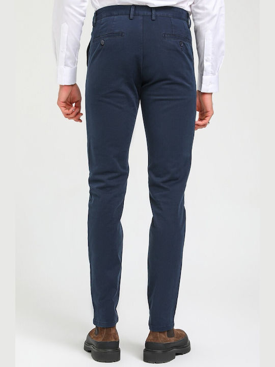 Zen And Zen Men's Trousers in Regular Fit BLUE DUST