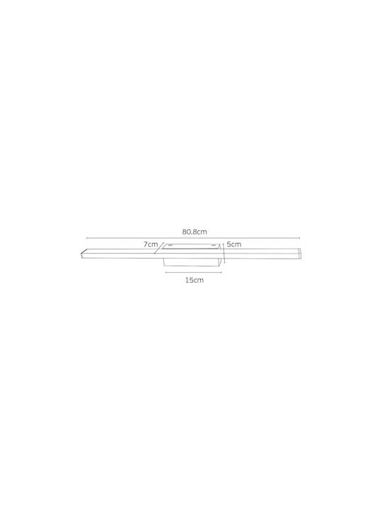VK Lighting Leuchte Wand LED Weiß 80cm VK Lighting Leuchte Wand LED Weiß 80cm