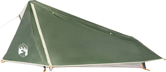 vidaXL Camping Tent Tunnel Green with Double Cloth for 1 Person Waterproof 210x100x94cm
