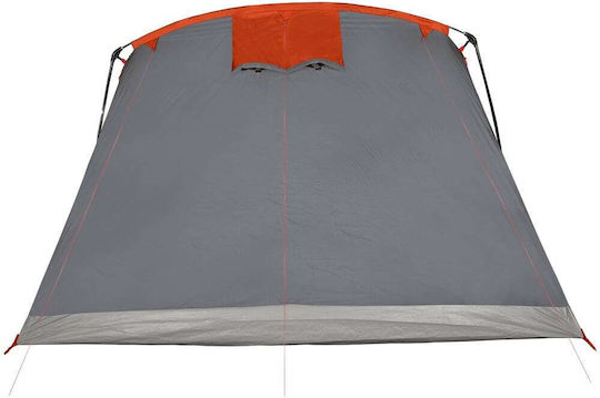 vidaXL Къмпинг сцени Тунел Сив за 8 Хора 698x315x200см