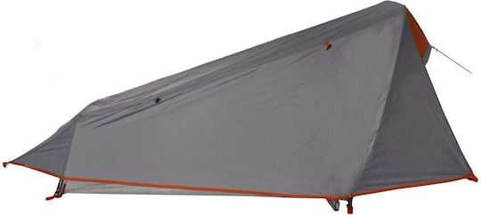 vidaXL Camping Tent Tunnel Gray with Double Cloth for 1 Person 210x100x94cm