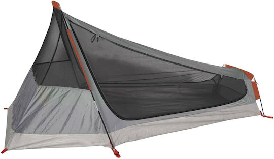vidaXL Camping Tent Tunnel Gray with Double Cloth for 1 Person 210x100x94cm