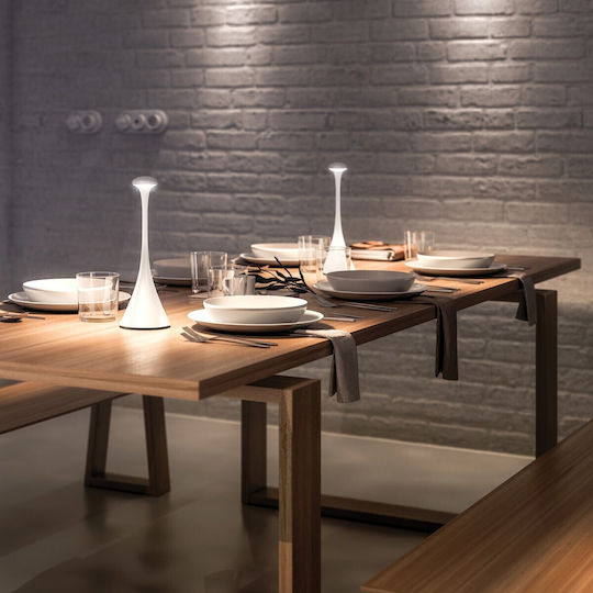 VK Lighting Настолна лампа LED с Златист Абажур и Основа
