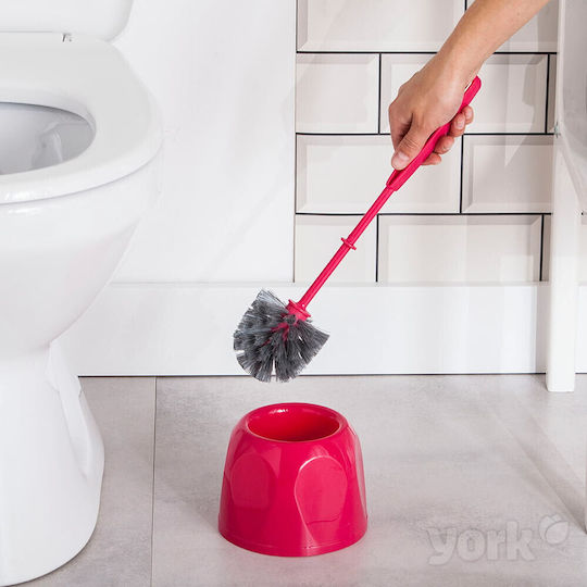 York Plastic Toilet Brush Pink