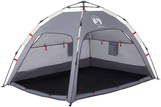vidaXL Καλοκαιρινή Σκηνή Camping Γκρι για 2 Άτομα 190x140x115εκ.