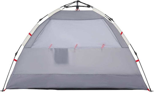 vidaXL Καλοκαιρινή Σκηνή Camping Γκρι για 2 Άτομα 190x140x115εκ.