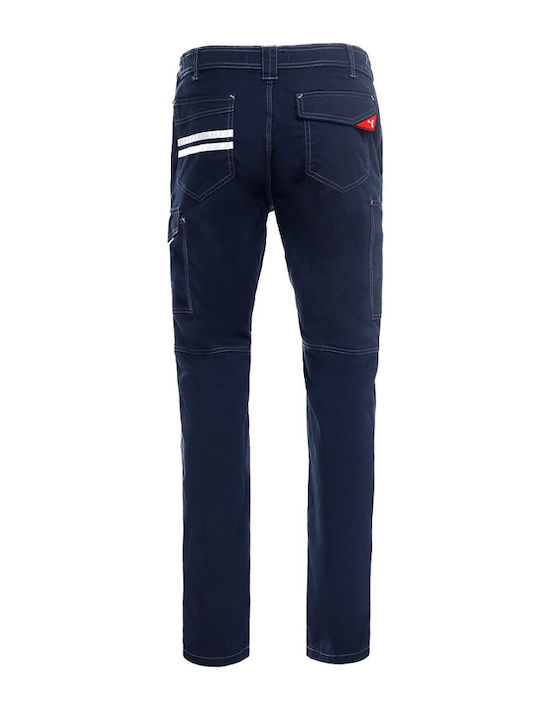Payper Worker Stretch Reflective Work Trousers Navy Blue