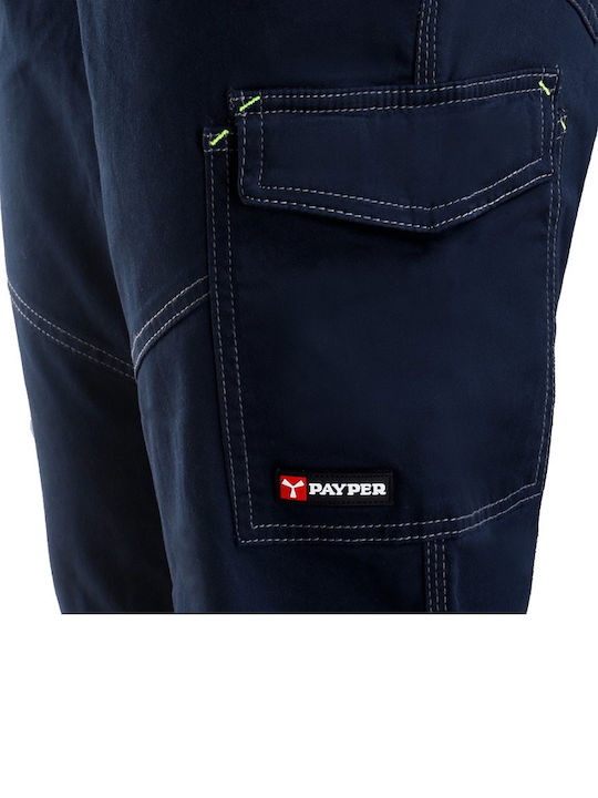 Payper Worker Stretch Reflective Work Trousers Navy Blue