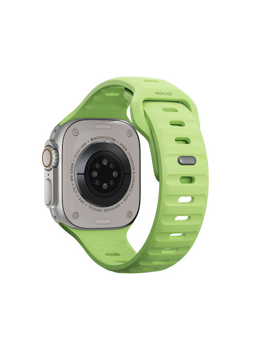 Nomad Sport Strap Special Edition V2 Lsr Waterproof Silicone M L Apple Watch Ultra 2/1 49mm 9 8 7 45mm 6 Se 5 4 44mm 3 2 1 42mm Glow 2.0 Nm01580085