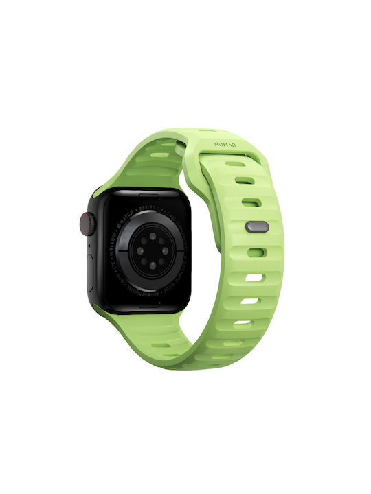 Nomad Sport Strap Special Edition V2 Lsr Waterproof Silicone M L Apple Watch 9 8 7 41mm 6 Se 5 4 40mm 3 2 1 38mm Glow 2.0 Nm01579485