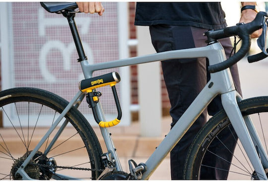 OnGuard Brute LS Велосипедна катинарка с педал с ключ Черен