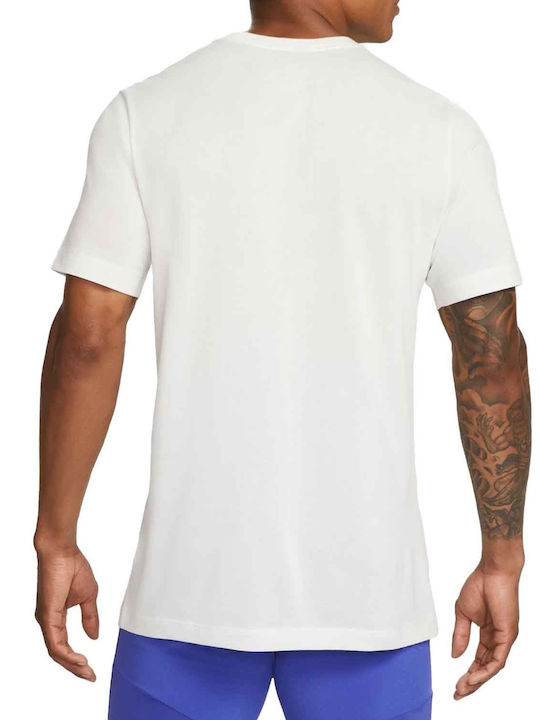 Nike Men's Athletic T-shirt Short Sleeve Dri-Fit White