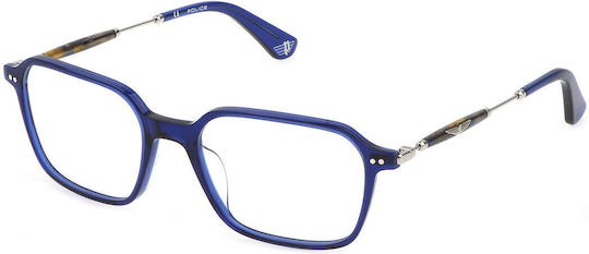 Police Eyeglass Frame Brown VK105 0C10
