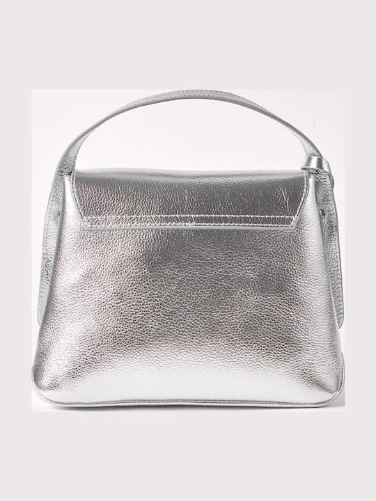 Cute Desire Leder Damentasche Schultertasche Silber