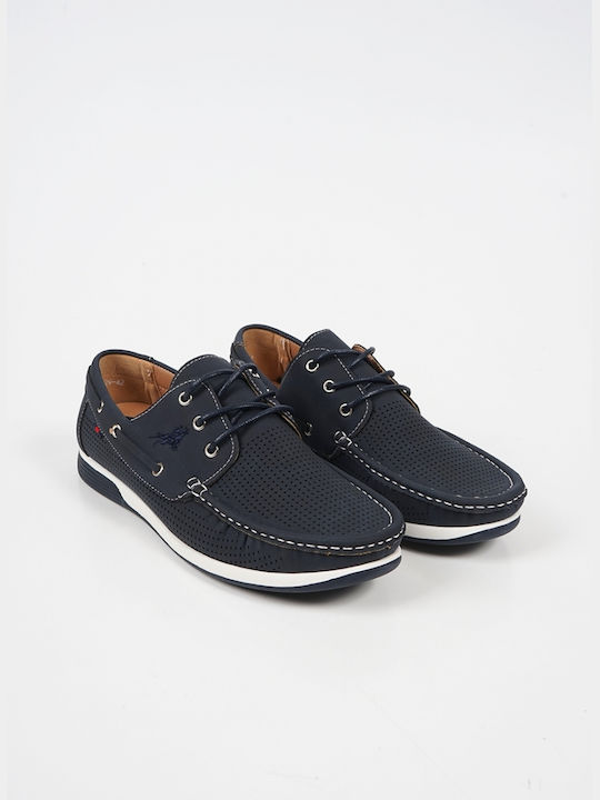 Piazza Shoes Ανδρικά Boat Shoes σε Μπλε Χρώμα