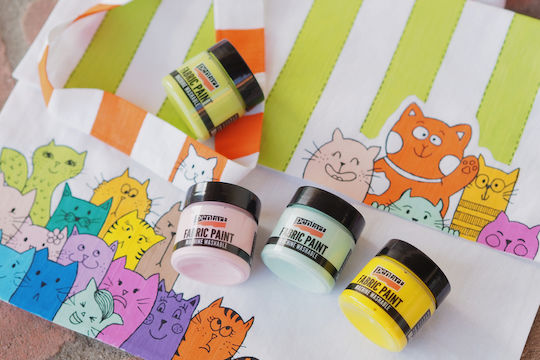 Pentart Vopsea Specială pentru Craft Maro pentru Material textil 50ml