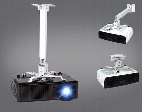 Zenwire Βάση Projector Τοίχου με Μέγιστο Φορτίο 25kg Λευκή