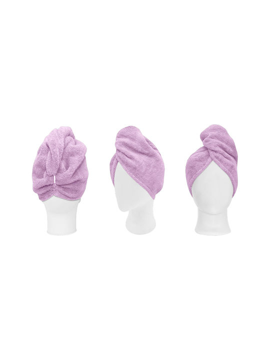 Beauty Home Πετσέτα Προσώπου Turban Art 3409 Λιλά