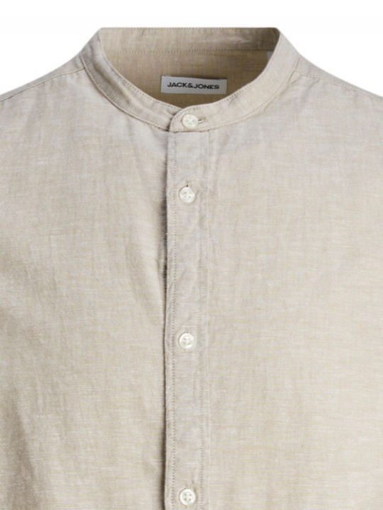 Jack & Jones Men's Shirt Long Sleeve Sand