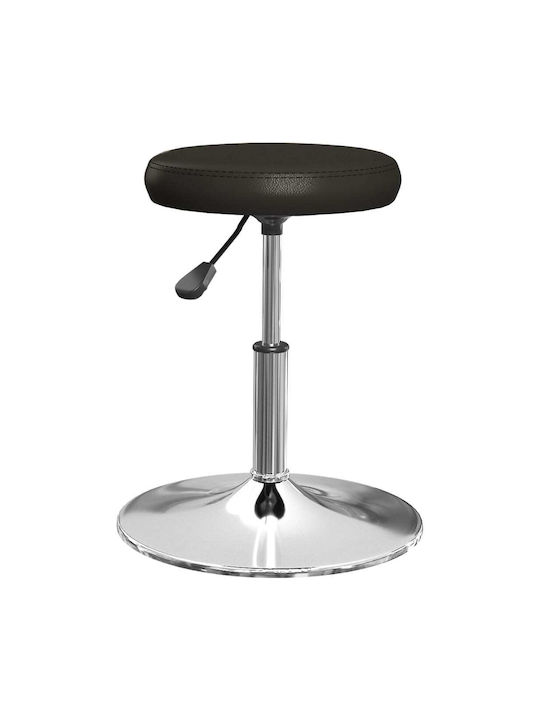 Stool For Kitchen with Adjustable Height Black 2pcs 31x31x39-53cm