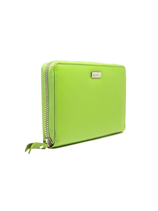 Mentzo Leather Women's Wallet with RFID Green