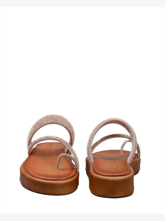 Zakro Collection Women's Flat Sandals Flatforms in Gold Color