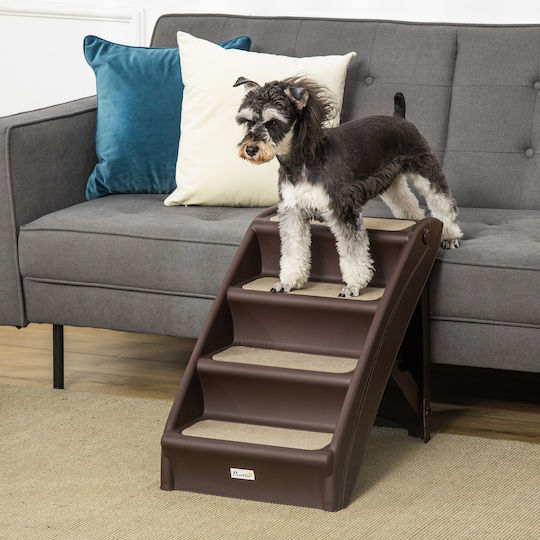 Pawhut Pawhut Hunde Auto Reisezubehör Stufen Braun