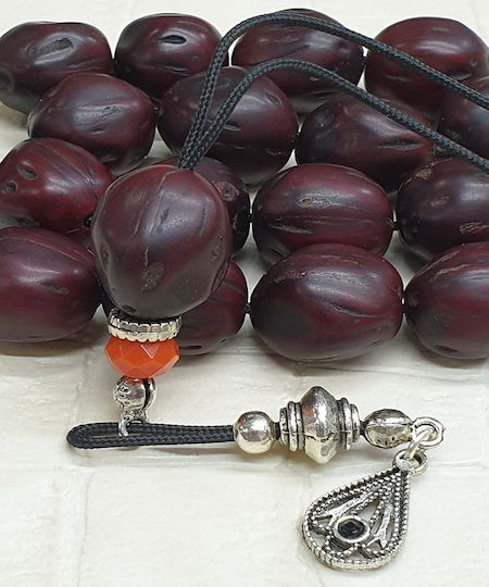 Roloi Komboloi Nutmeg Worry Beads Burgundy 32cm