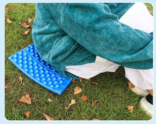 Spumant Single Substrat Camping 39x29.5cm Grosime 2cm în culoarea Albastru